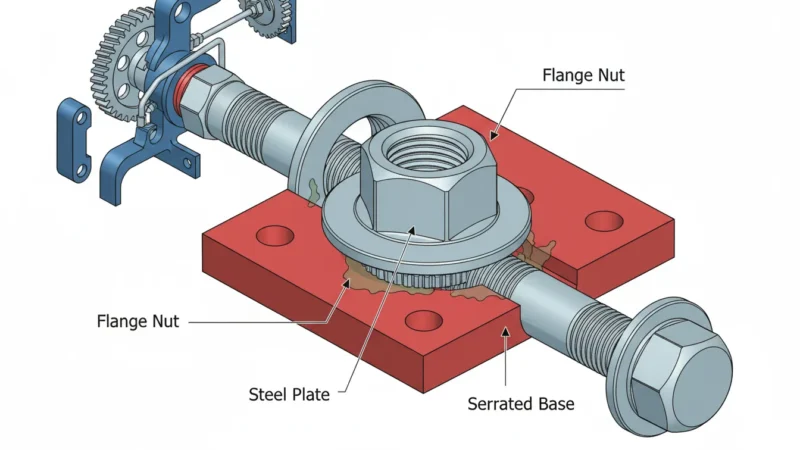 Hình ảnh Có nên dùng đai ốc mặt bích cho thiết bị rung mạnh?
