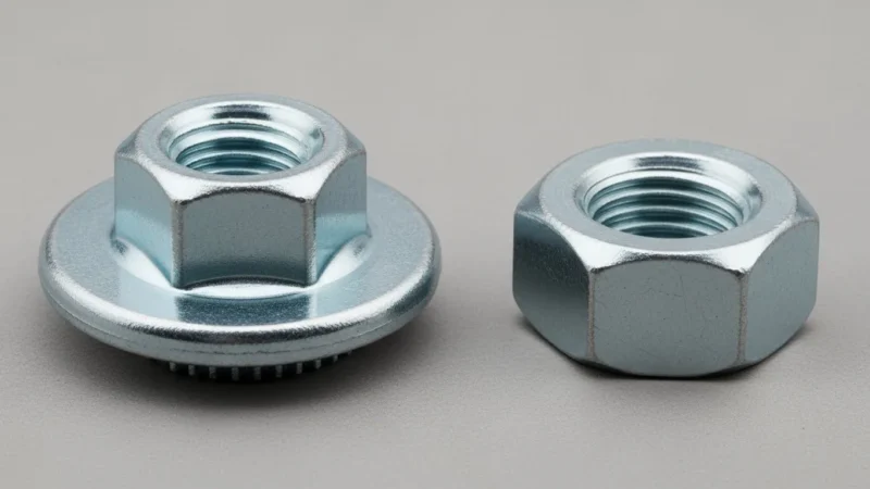 Hình ảnh Điểm khác biệt đai ốc mặt bích và đai ốc thường